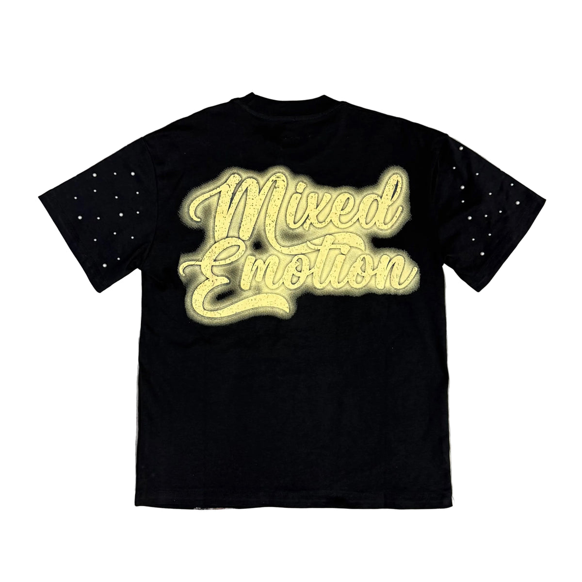 Mixed Emotion Angels Pearls ( black ) Tee