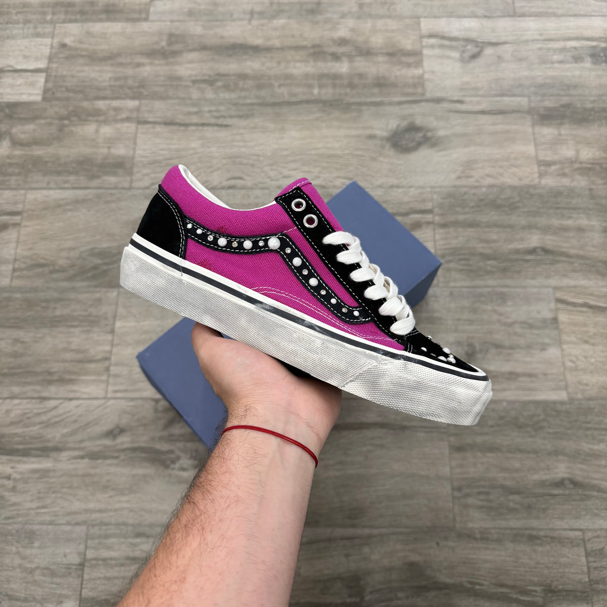 Vans LX Old Skool 36 Pearlized Pink Black