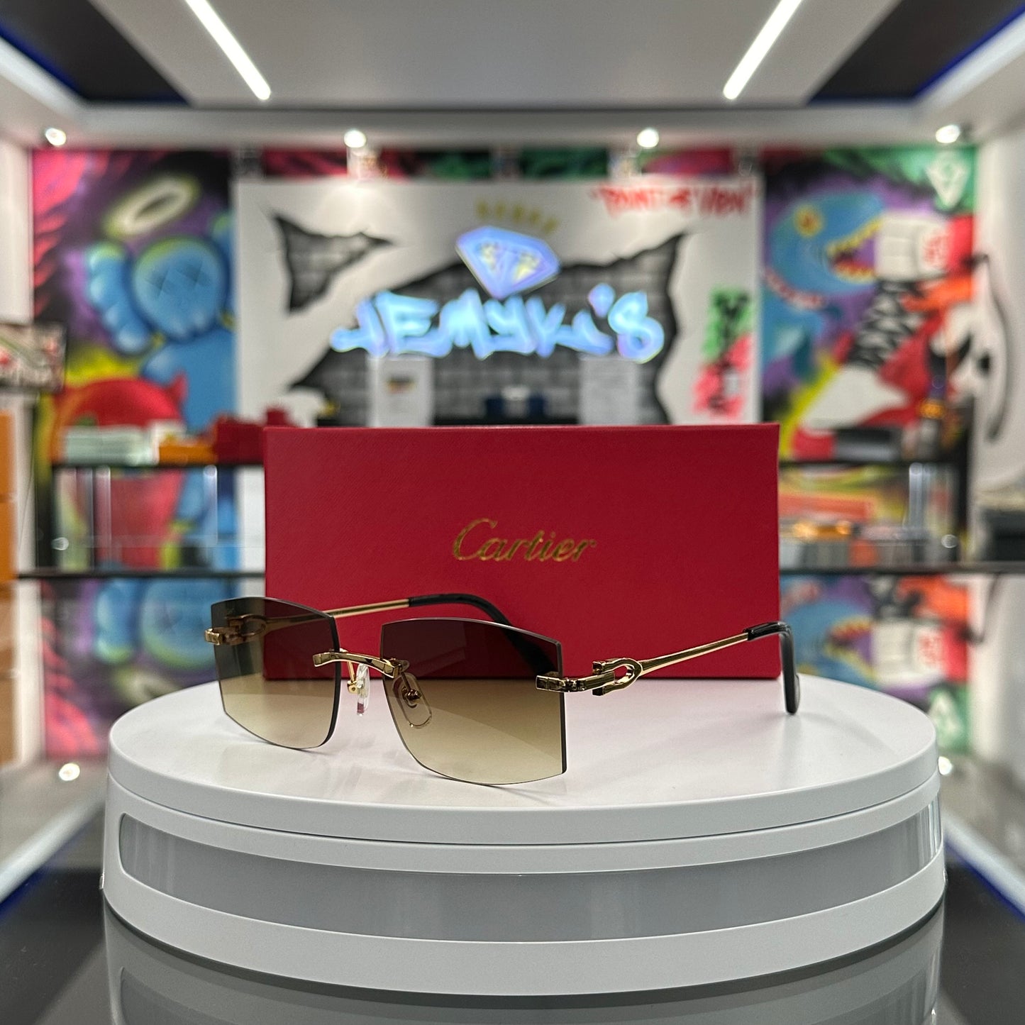 Squared Brown & Gold