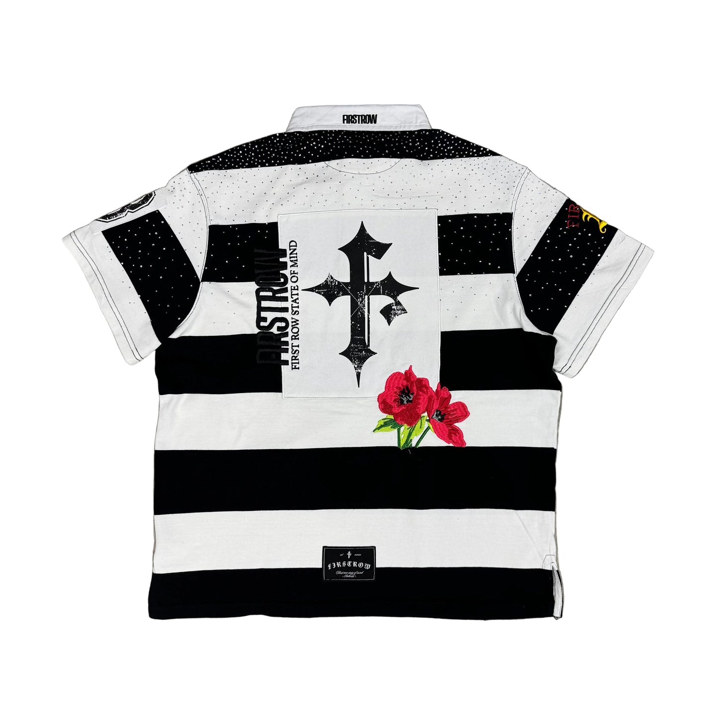 First Row ( Black / White Polo )