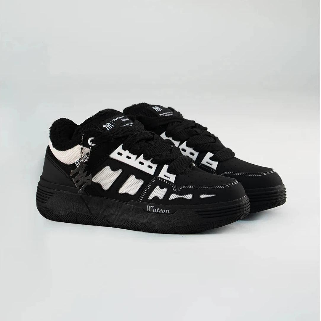 WATSON CHUNKY BONES SNEAKERS (BLACK/WHITE)