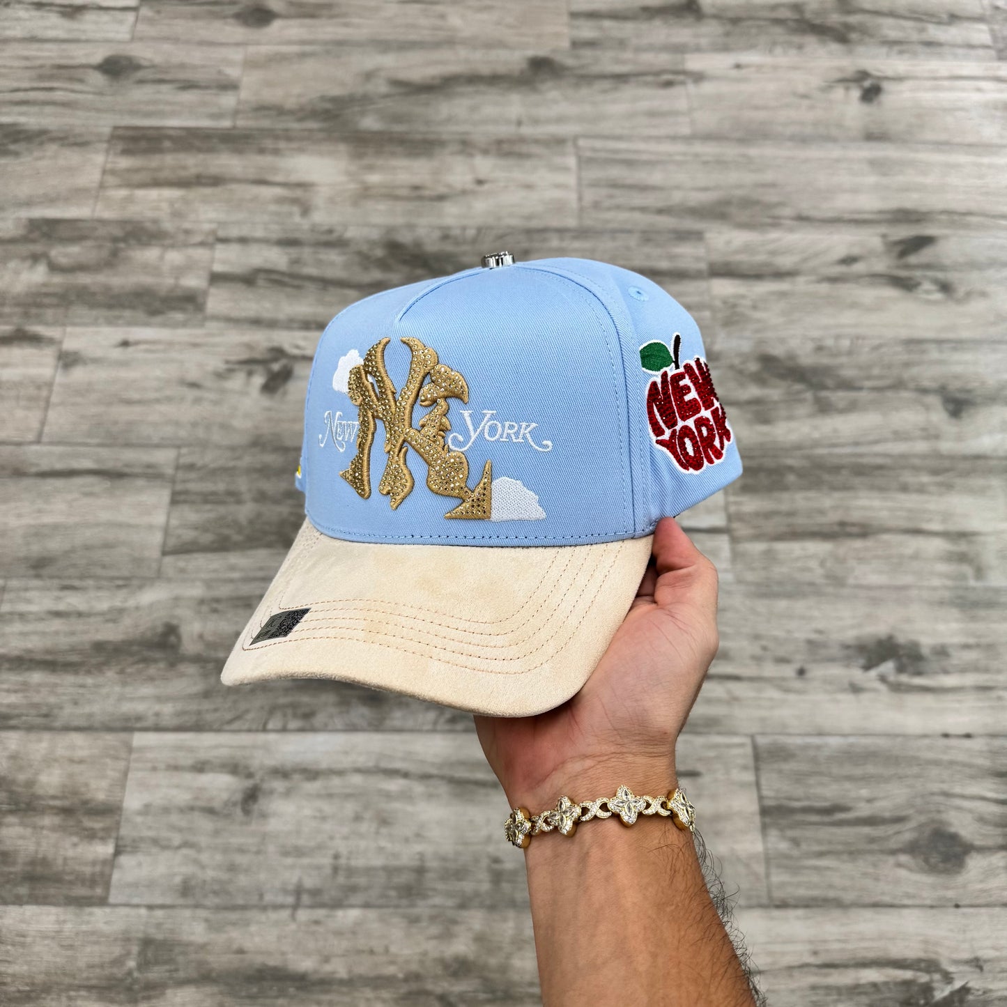 VQC Caps “ NY ” ( Light Blue / Cream )