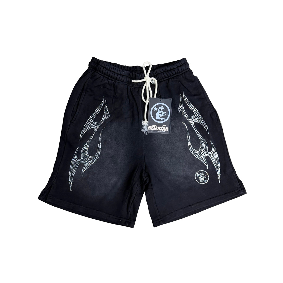 HellStar Black Short Rhinestone