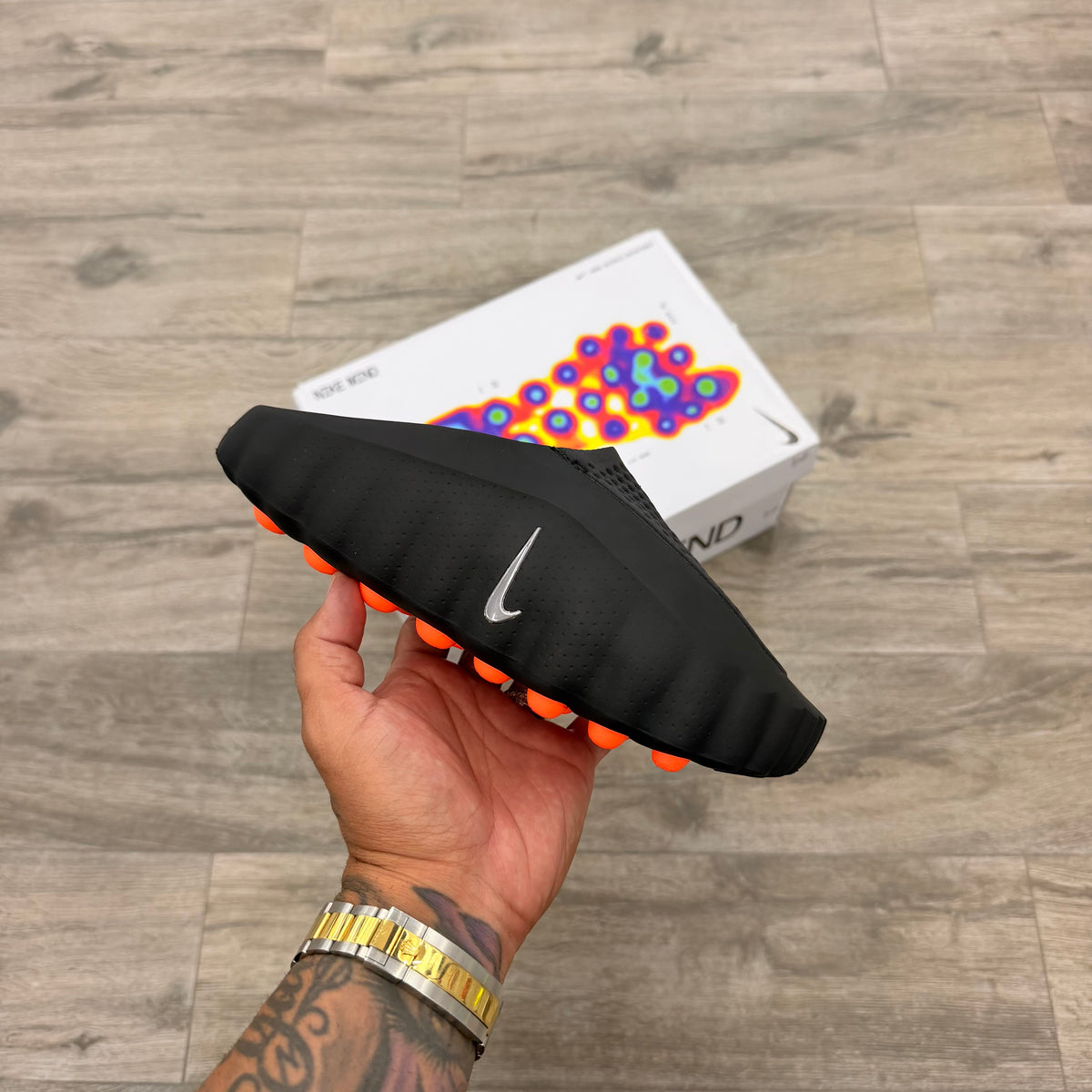 Nike Mind 001 Slide “Black Chrome” UA