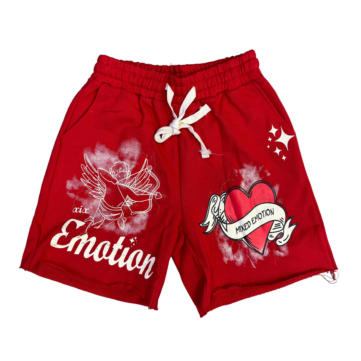 Mixed Emotion Red “Cupid” Short