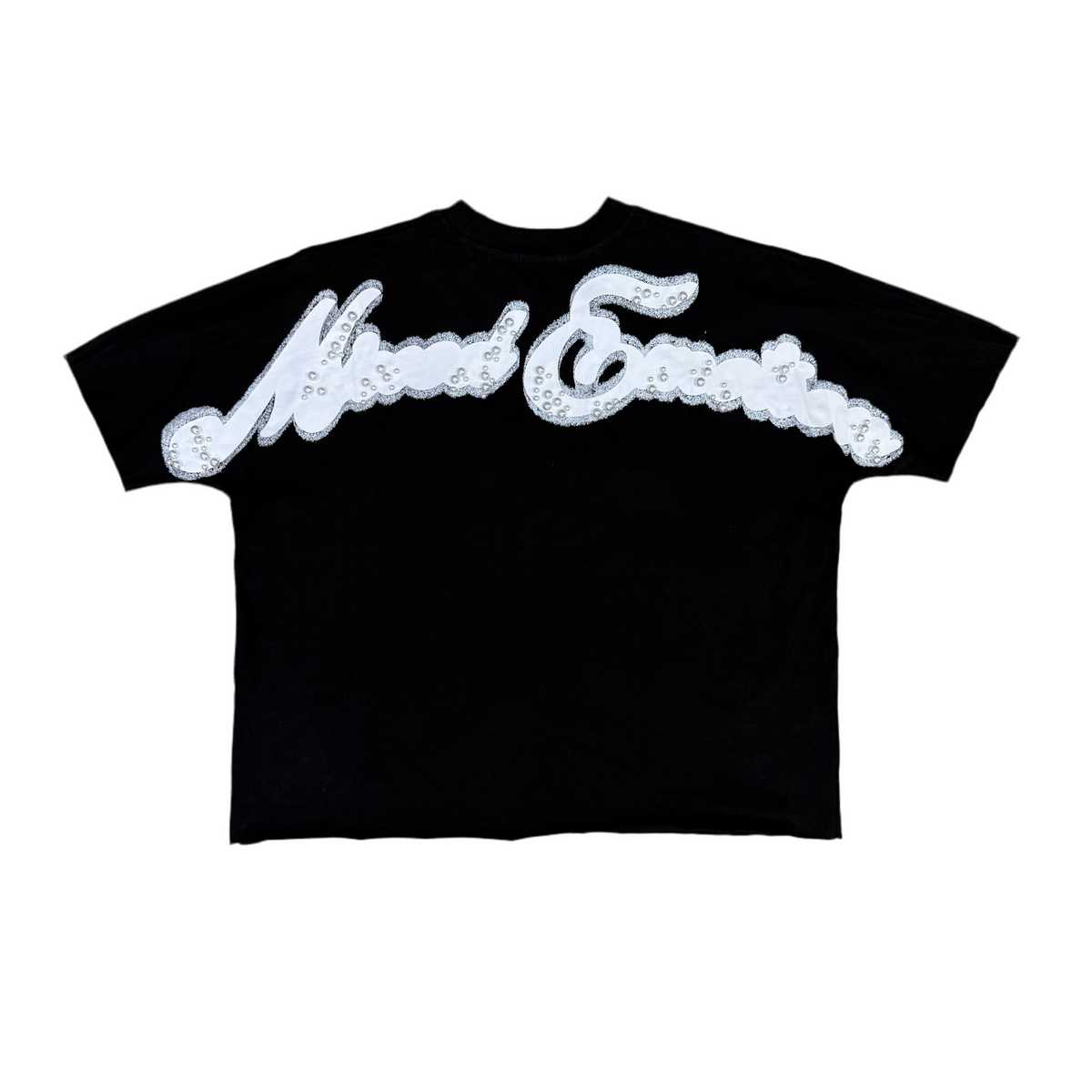 Mixed Emotion Black Pearl Cropped Tee