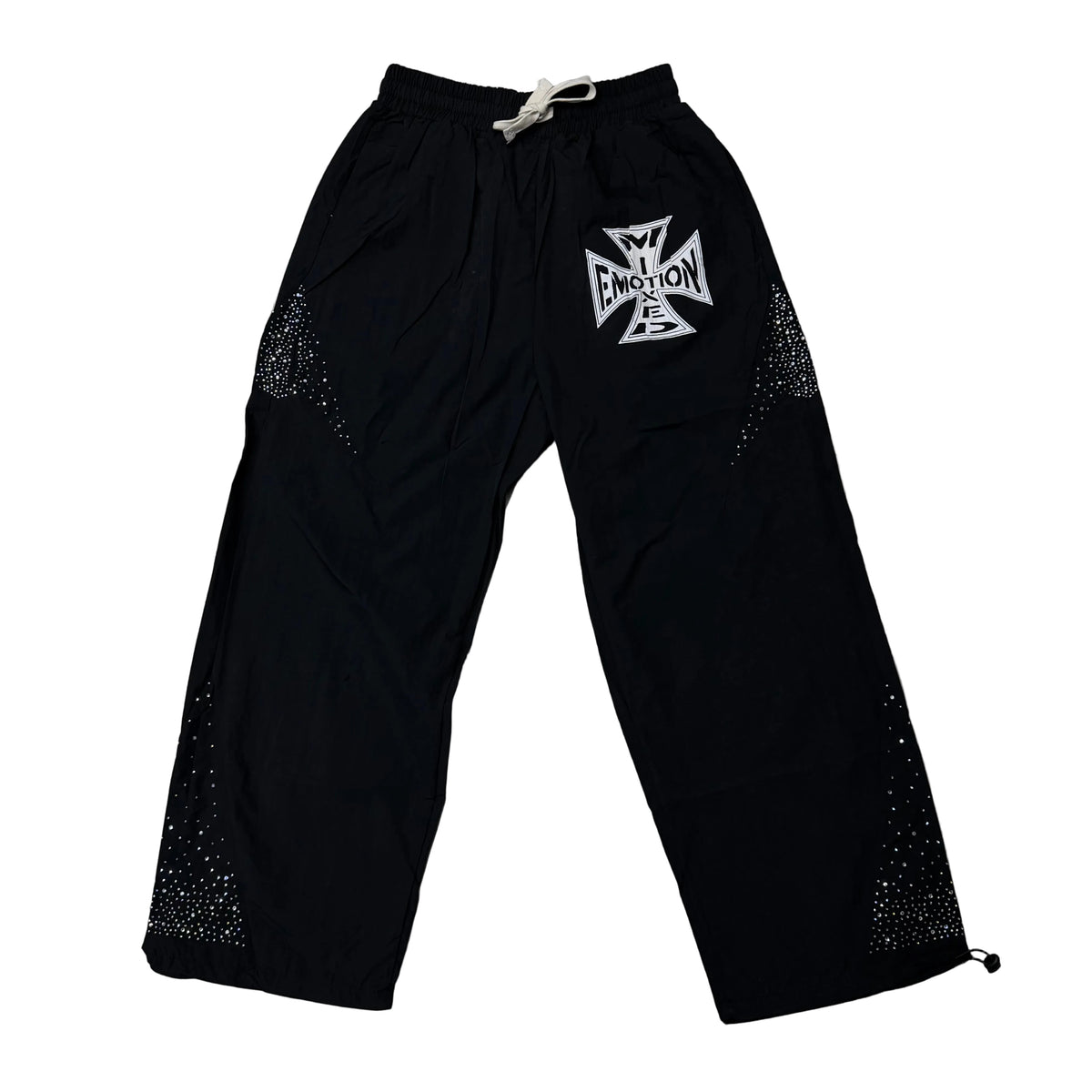 Mixed Emotion Black Classic Nylon Pants