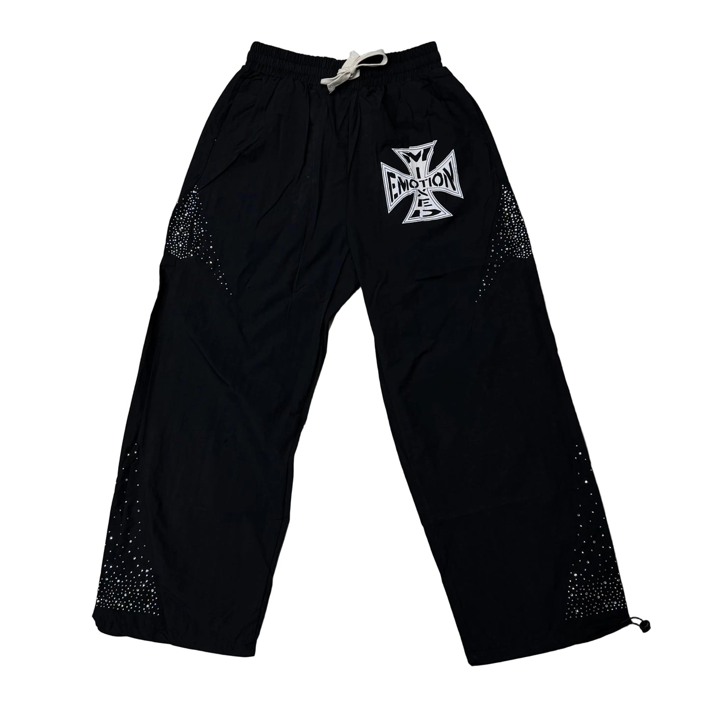 Mixed Emotion Black Classic Nylon Pants