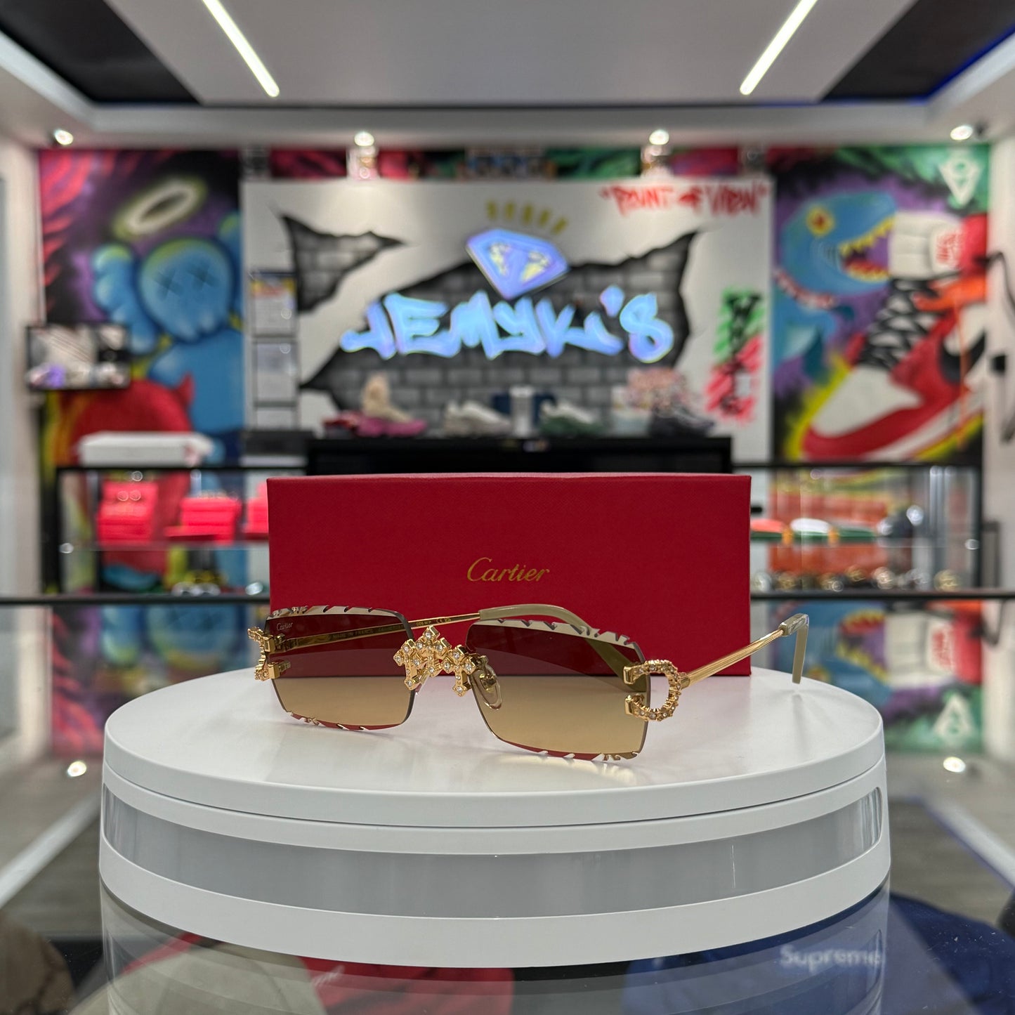 Crosses Brown & Gold