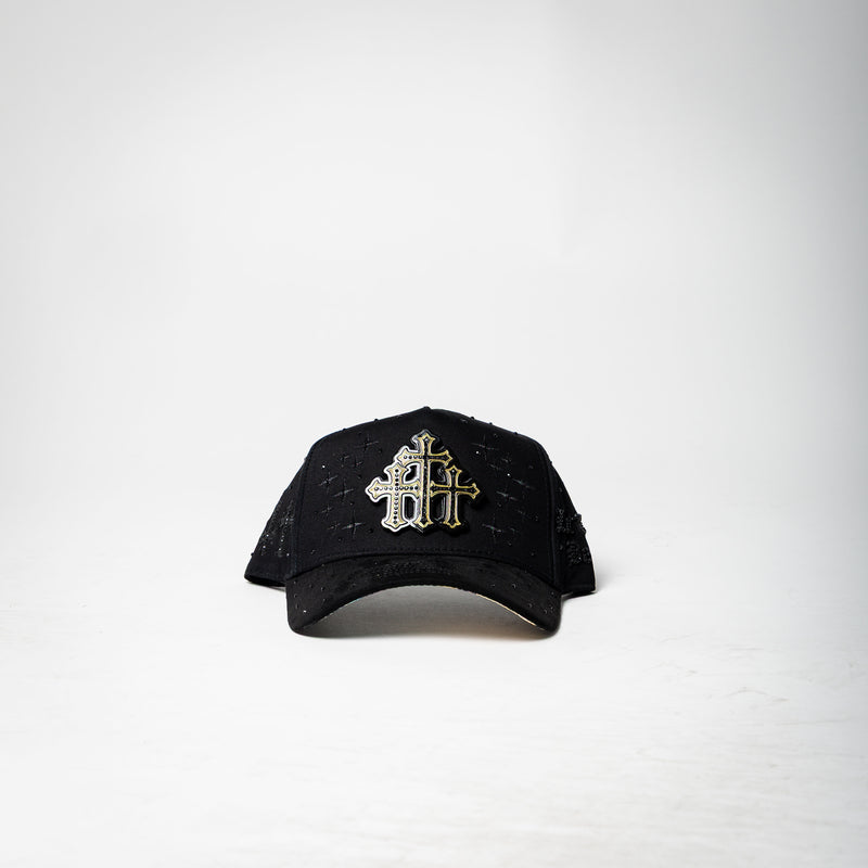 Italiense hat ( black / gold )
