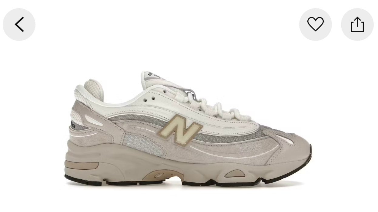 New Balance 1000 Grey Cream