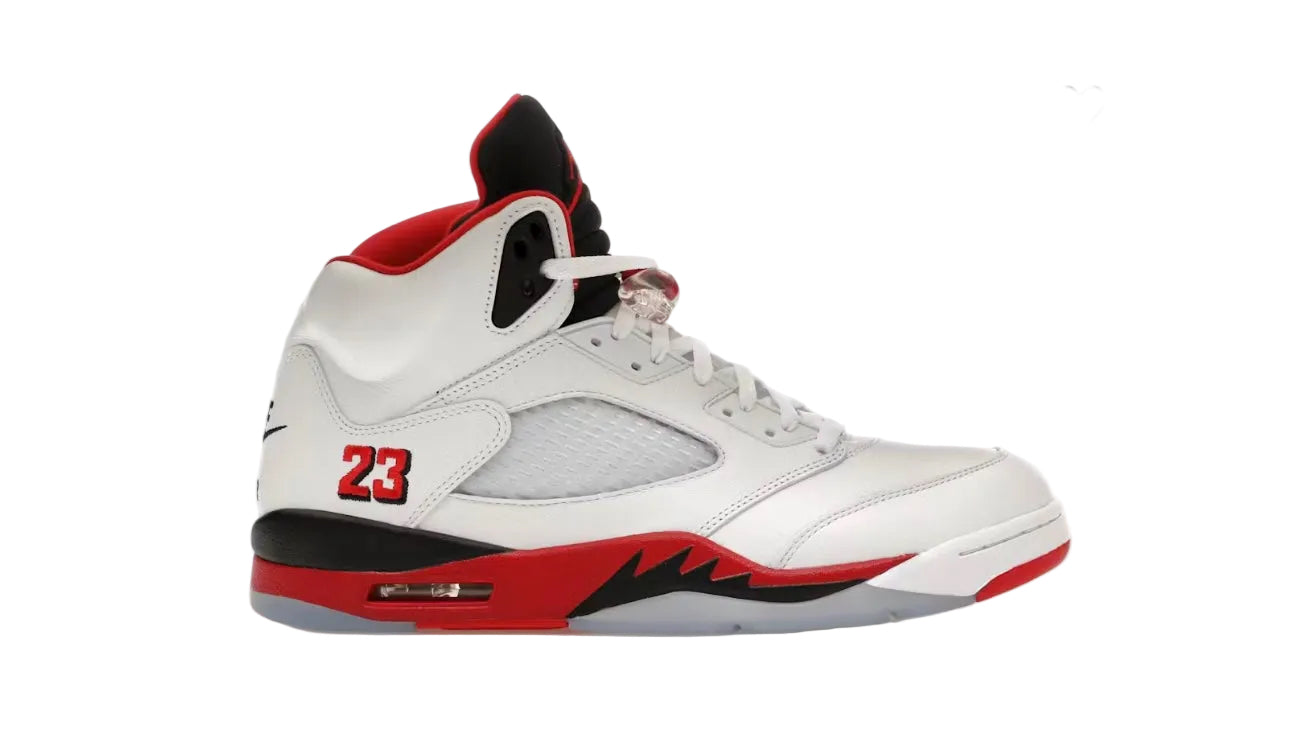 Jordan 5 Retro Fire Red Black Tongue (2025)