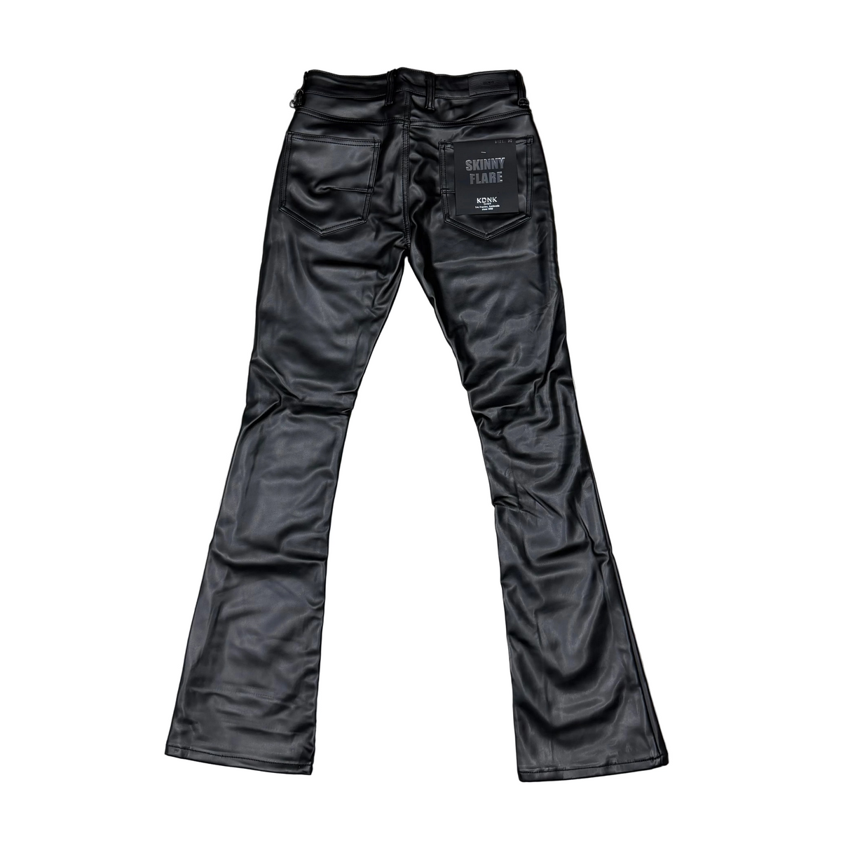 KDNK Jeans Skinny Flare Black Leather 3511