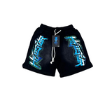 HellStar Short ( Black / White / Light Blue )