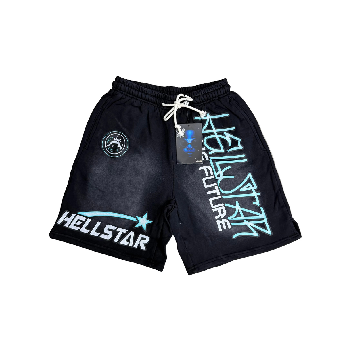 HellStar Short ( Black / Light Blue )