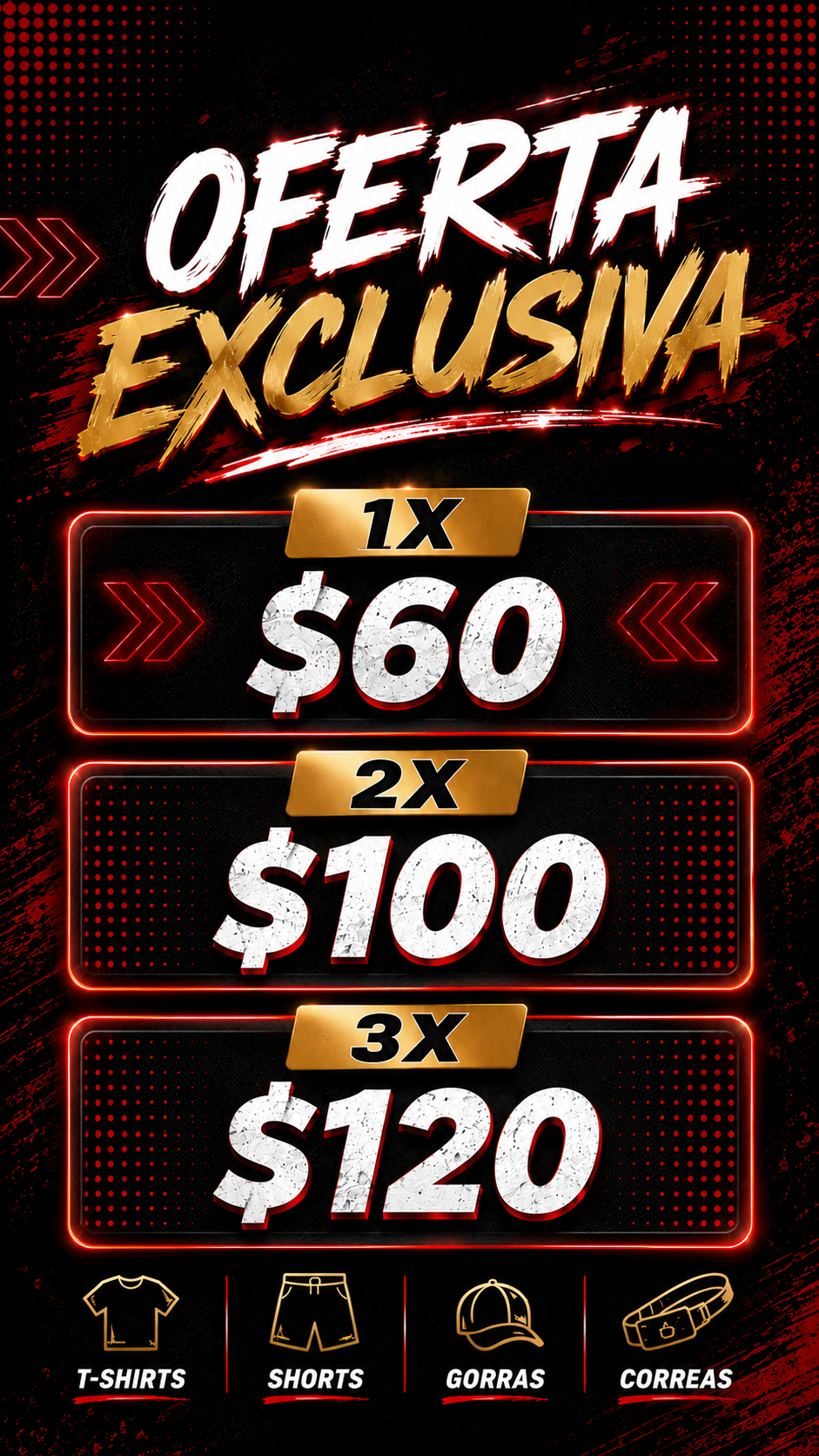 2x$100 3x$120