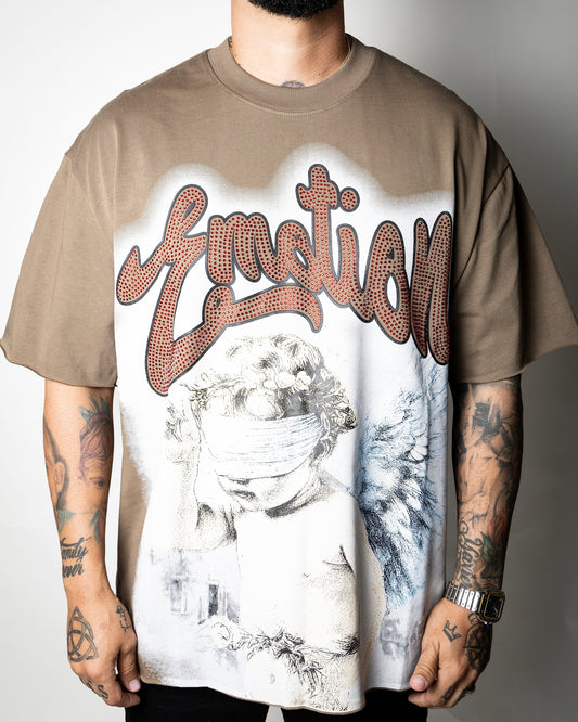 Mixed Emotion Grey Rhinestone Blind Angel