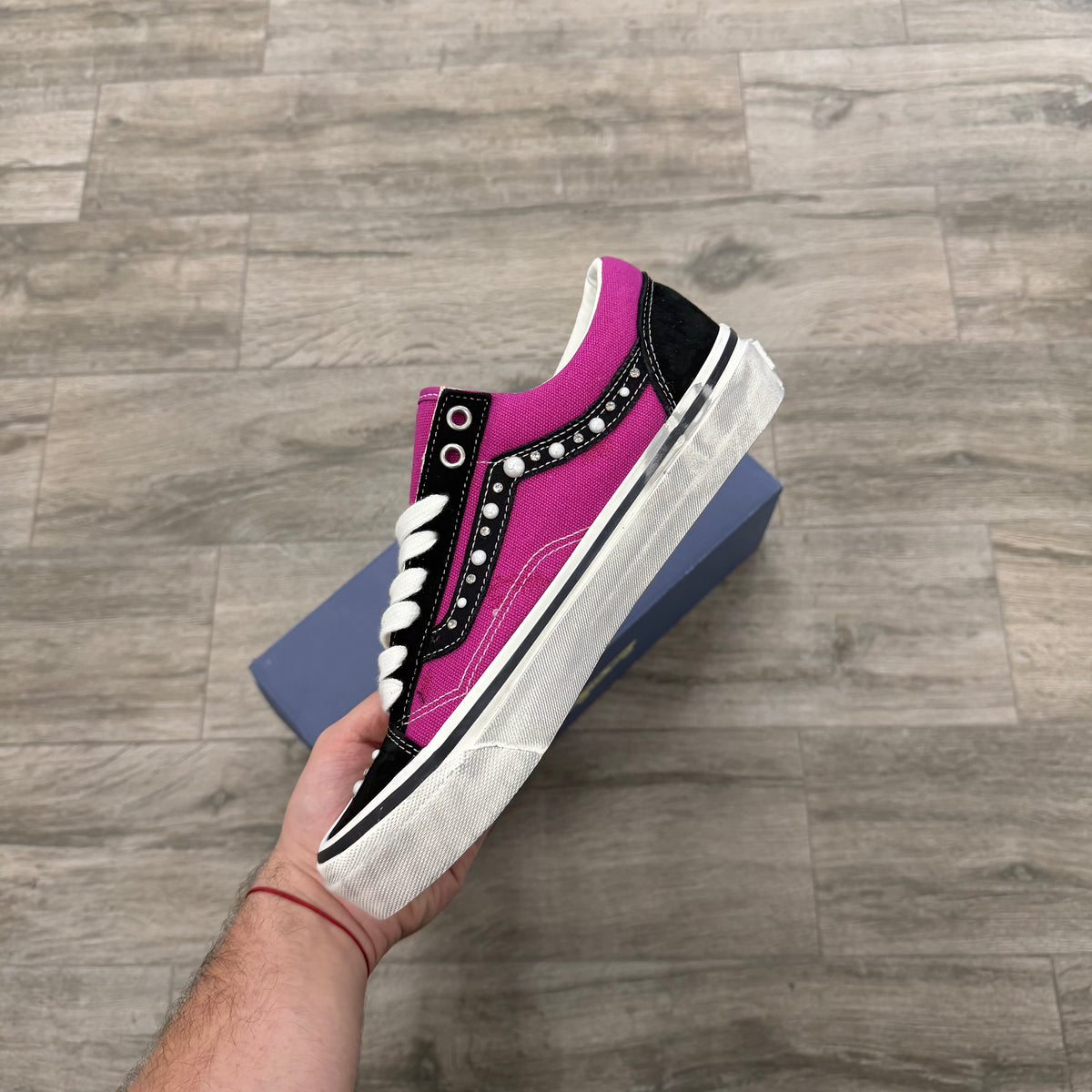 Vans LX Old Skool 36 Pearlized Pink Black