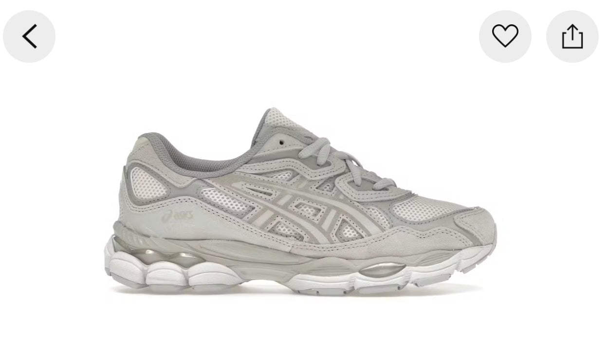 ASCS GEL-NYC Cream Cloud Grey