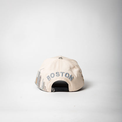 Cap Fans “ Boston ” ( cream/light blue)