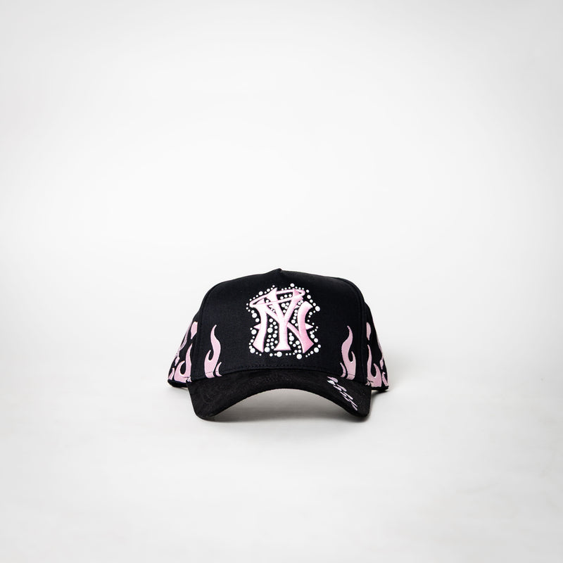 Dandy Hats “ NY flame ” {black/pink}