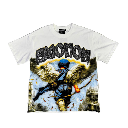 Mixed Emotion White “Arch Angel” Tee