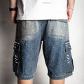 Rebel Pearl Shorts Jeans (blue)