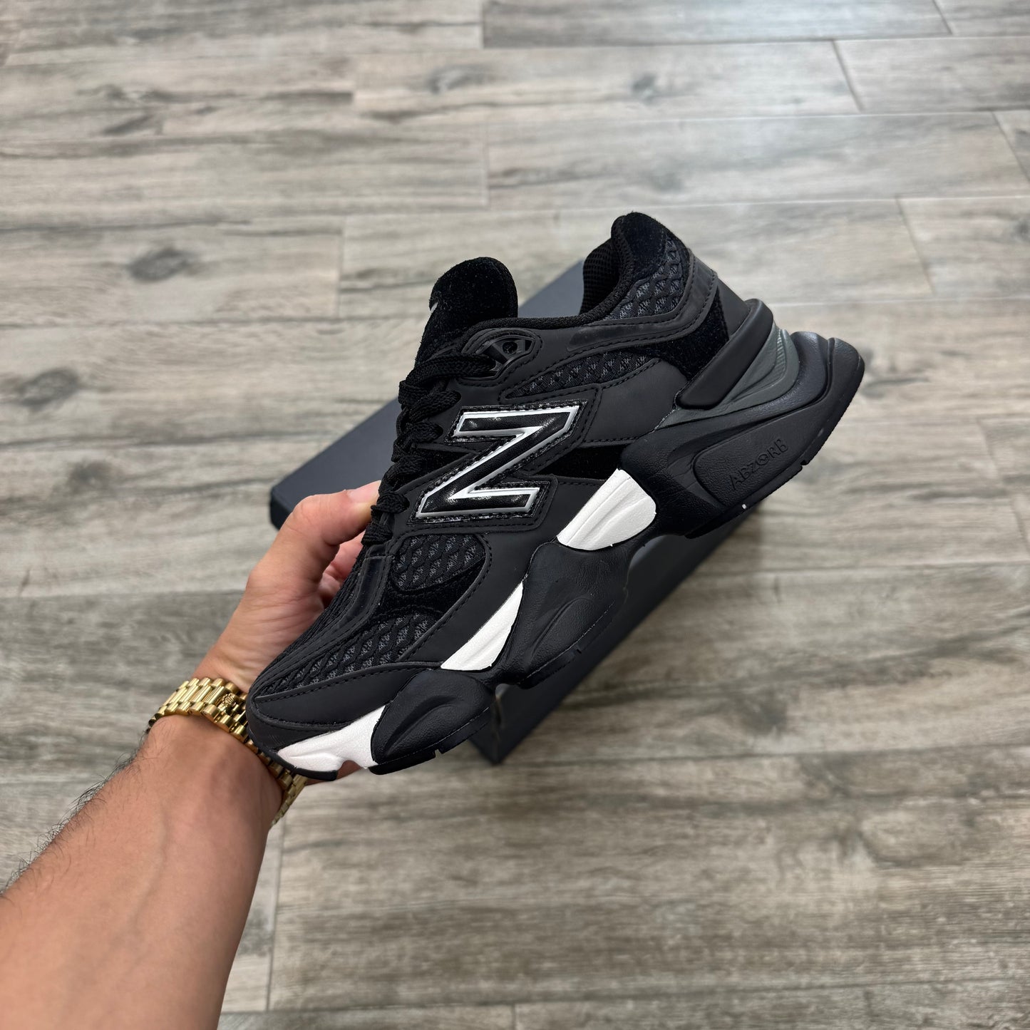 New Balance 9060 Shoe Palace Black Silver