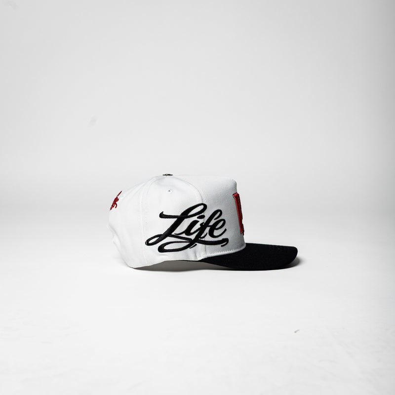 Life Hustlers SnapBack ( White / Black )