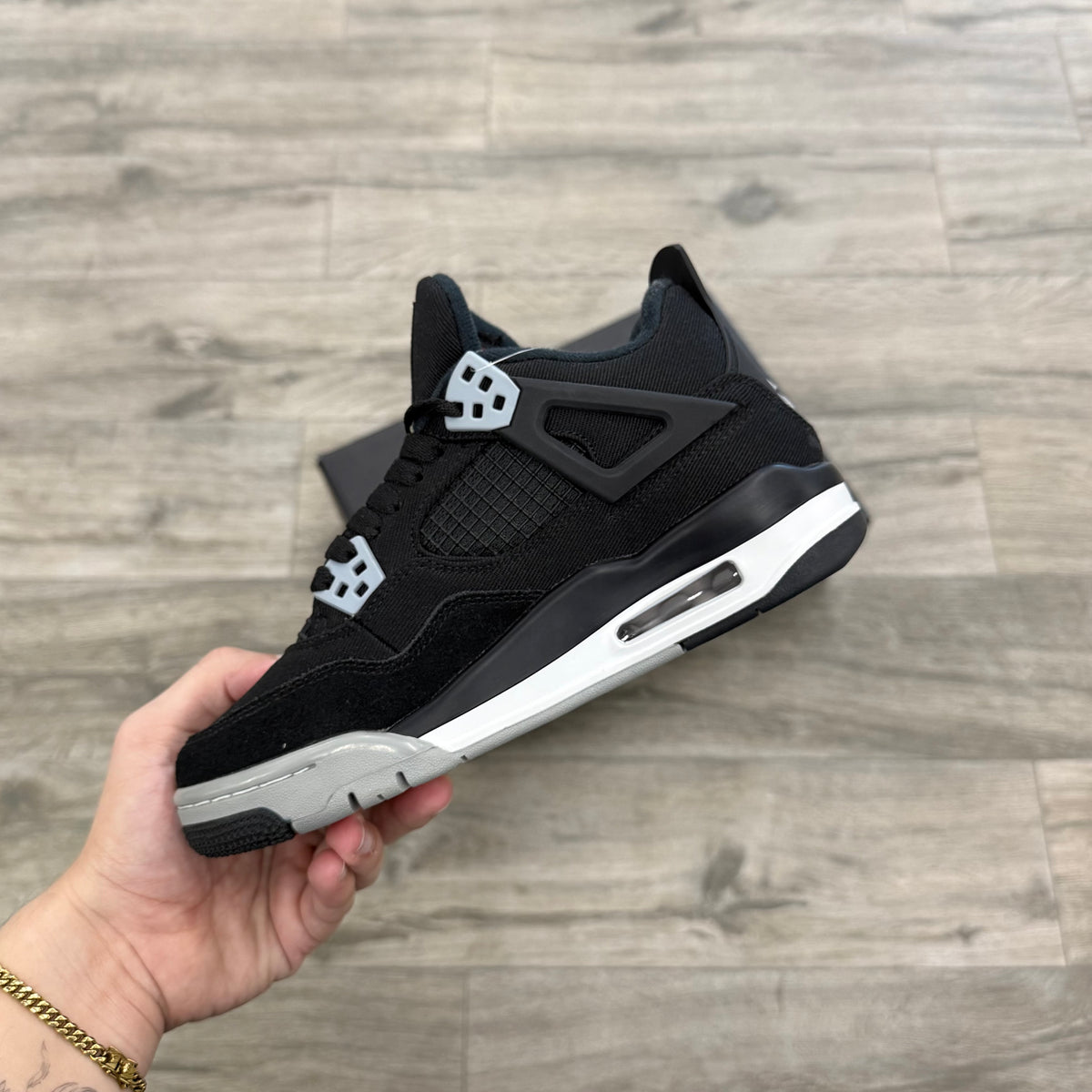Jordan 4 Retro Black Canvas