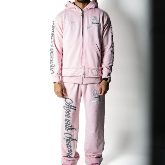 Awareness Set Hoodie + Pants (pink)