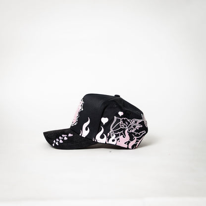 Dandy Hats “ NY flame ” {black/pink}