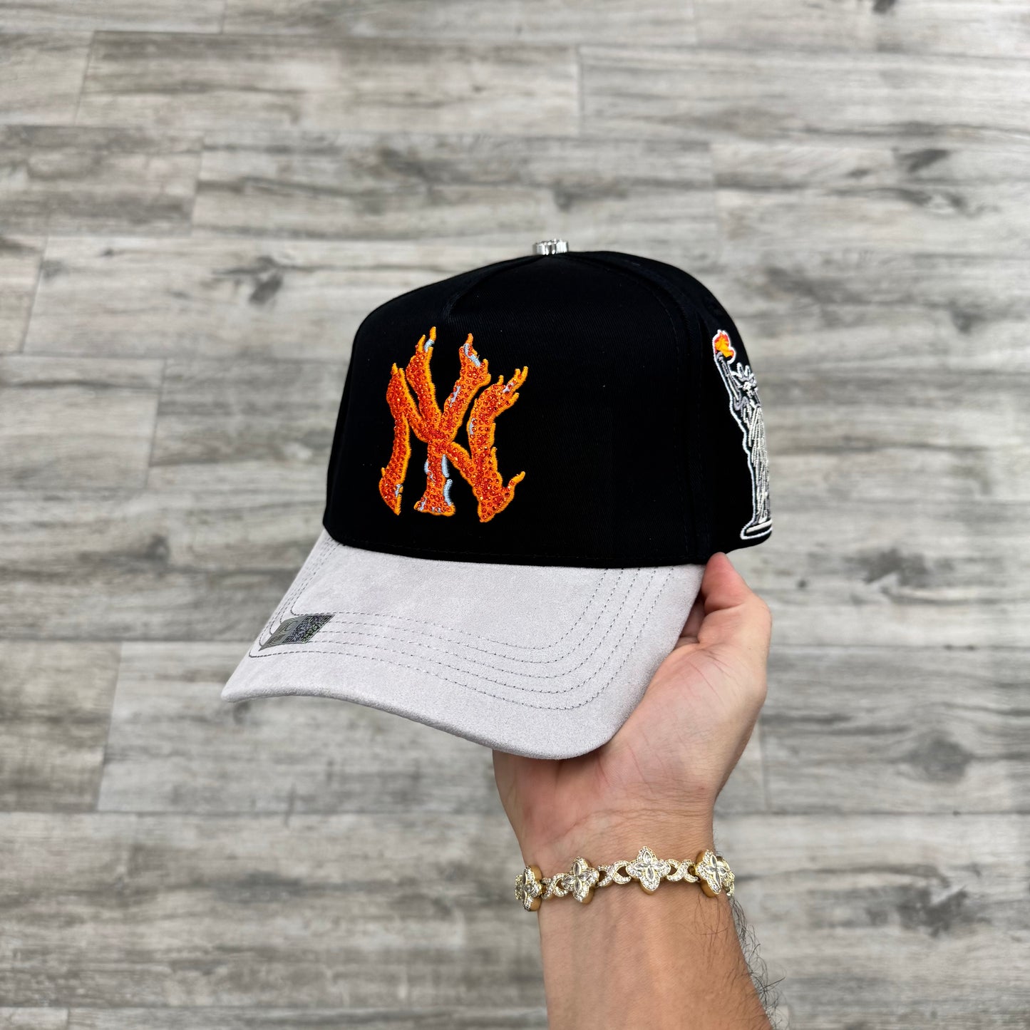 VQC Caps “ NY ” ( Black / Grey / Orange )
