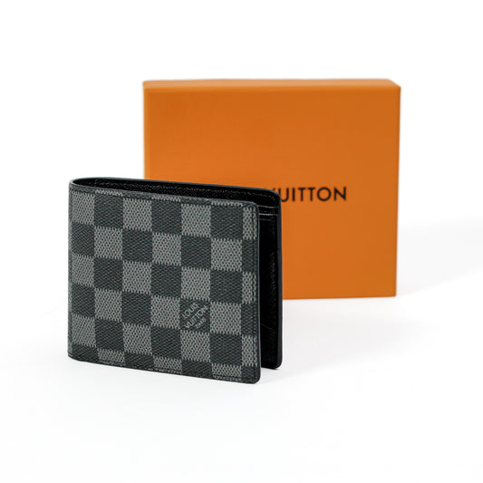 LV Black and Grey Wallet