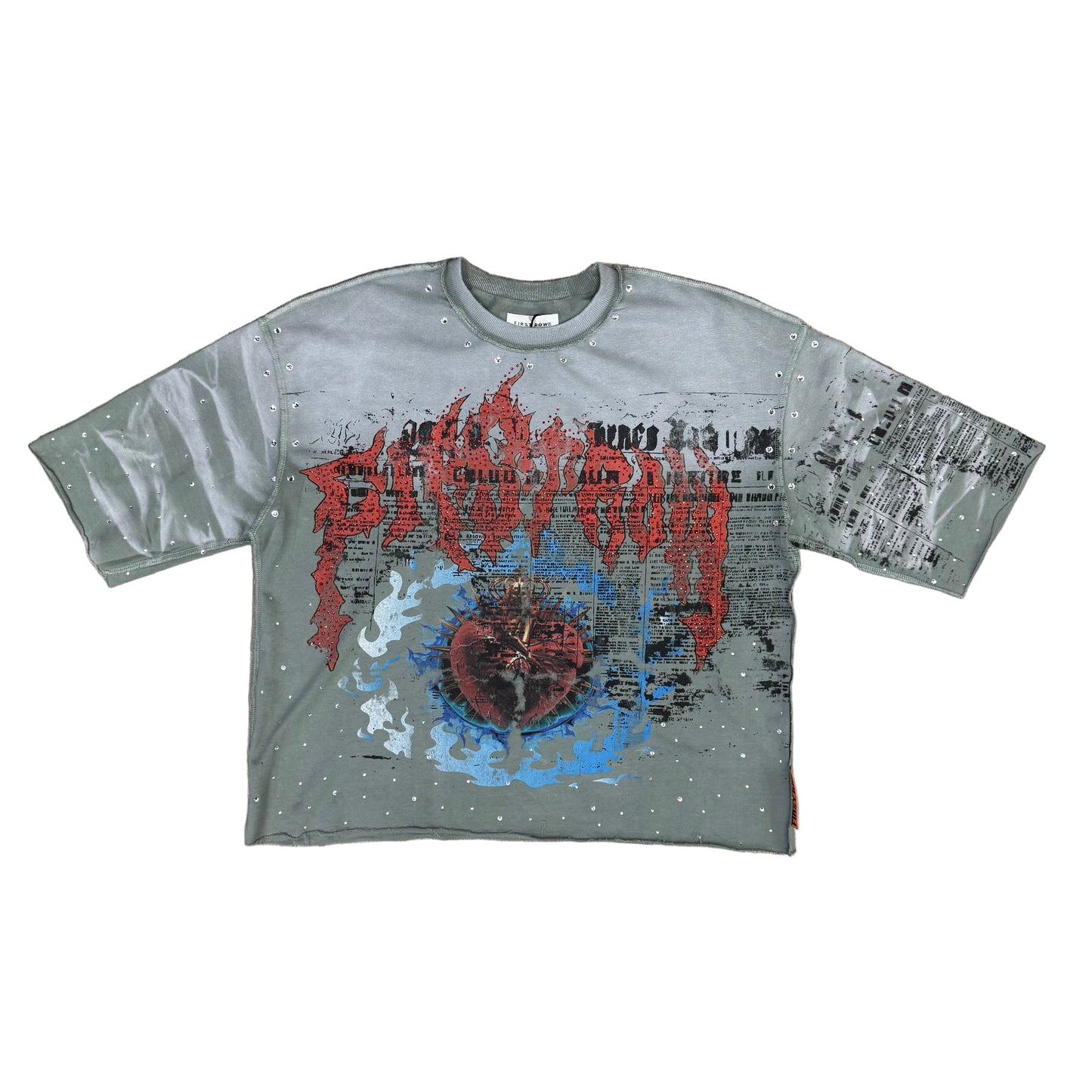 First Row “sacred heart gray”