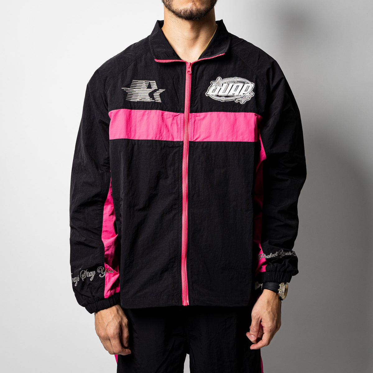 DUAA Tracksuit “ Black / Pink  ”