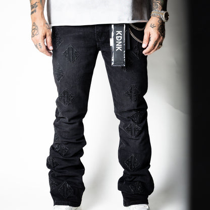 KDNK KK Rhinestone Jeans [black]