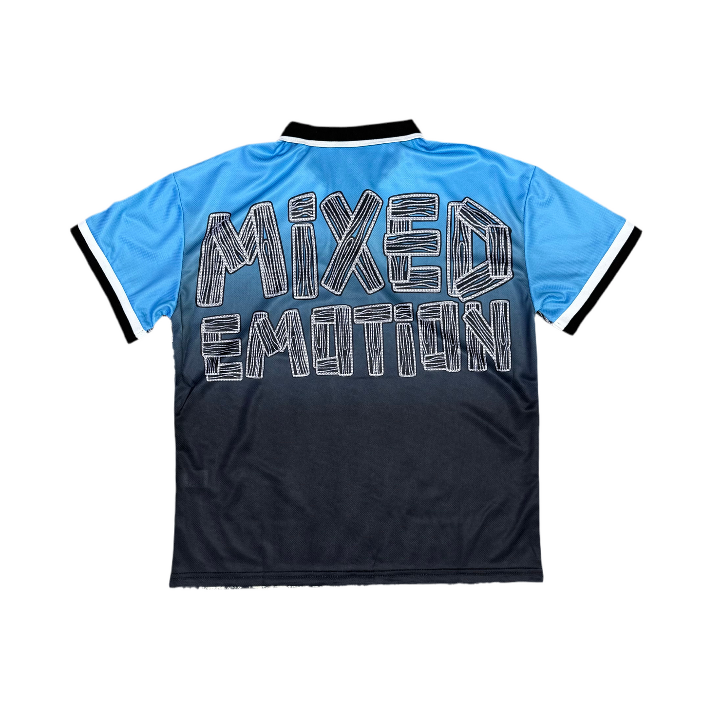Mixed Emotion Blue Road Rage Button Up