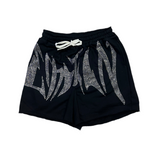 Mixed Emotion Black Short Rhinestone