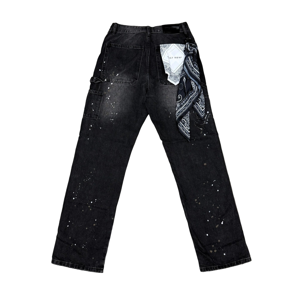 First Row Slim Straight (Black)