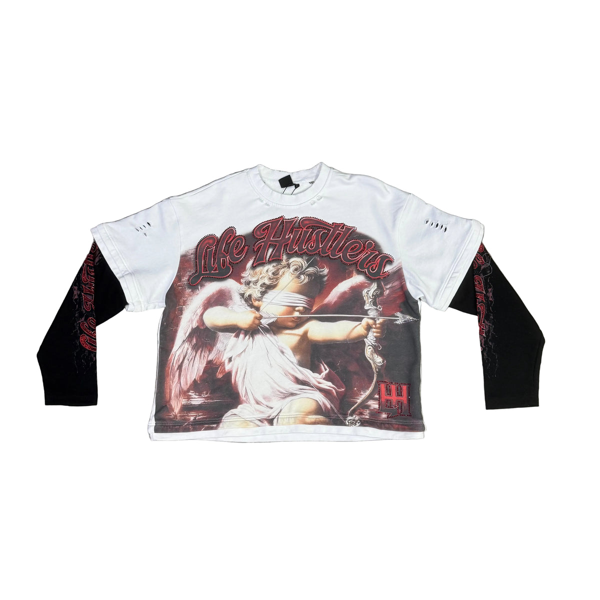 Life Hustlers “Blind Cupid Long Sleeve White”
