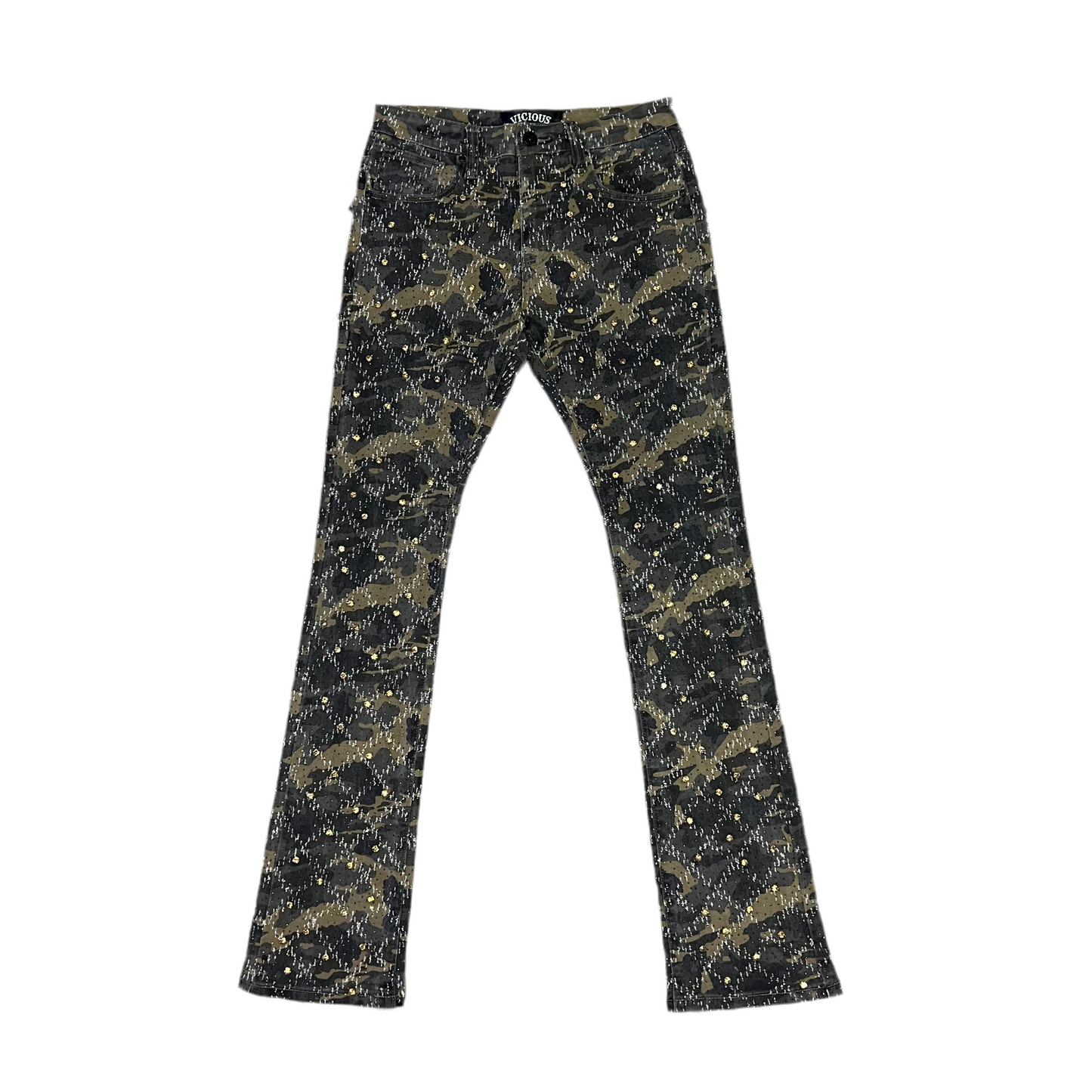 VICIOUS CAMO Rhinestones [flares]