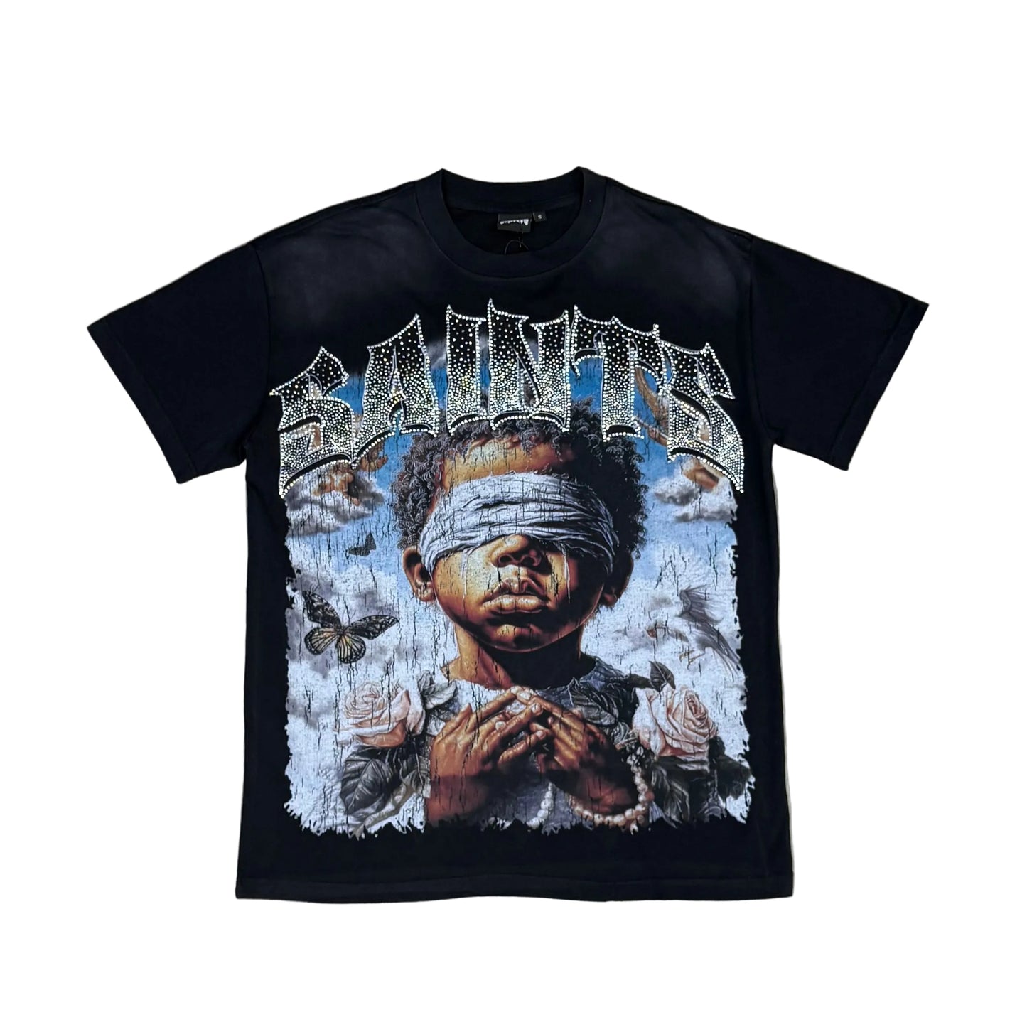 Saints Black Gothic Signature Logo