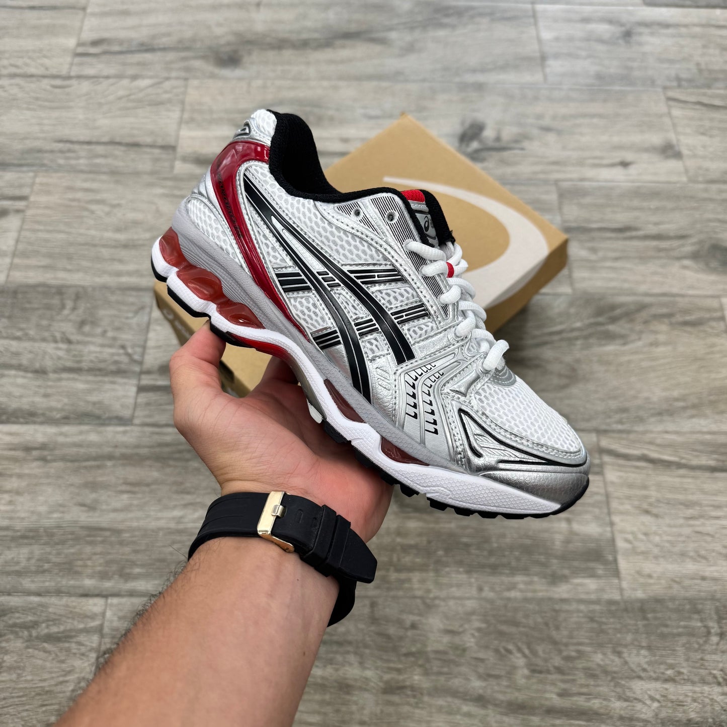 Asics Gel-Kayano 14 White Classic Red