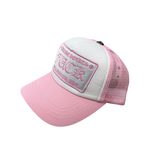 Chrom€ He@rts Trucker Hat [pink]