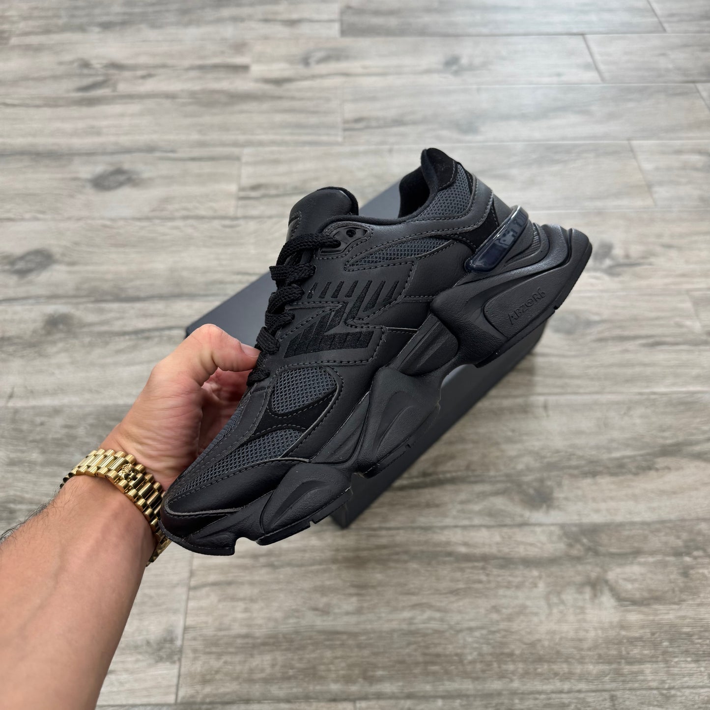 New Balance 9060  Leather Triple Black