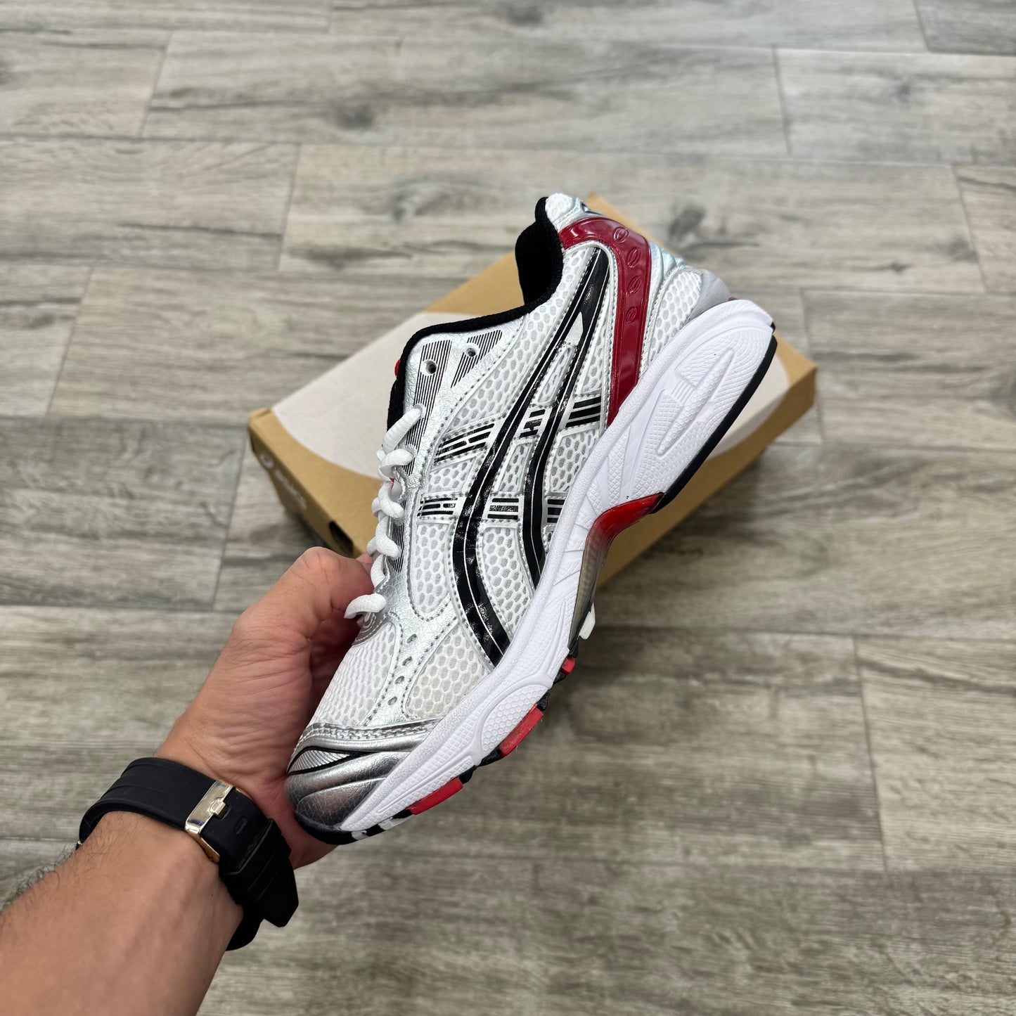 Asics Gel-Kayano 14 White Classic Red