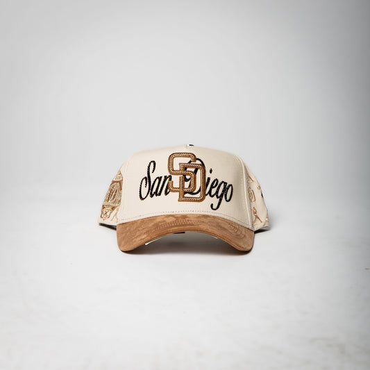 VQC Caps “ San Diego ” ( cream/brown)