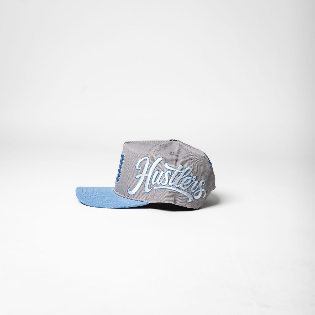 Life Hustlers SnapBack ( Grey / Light Blue )