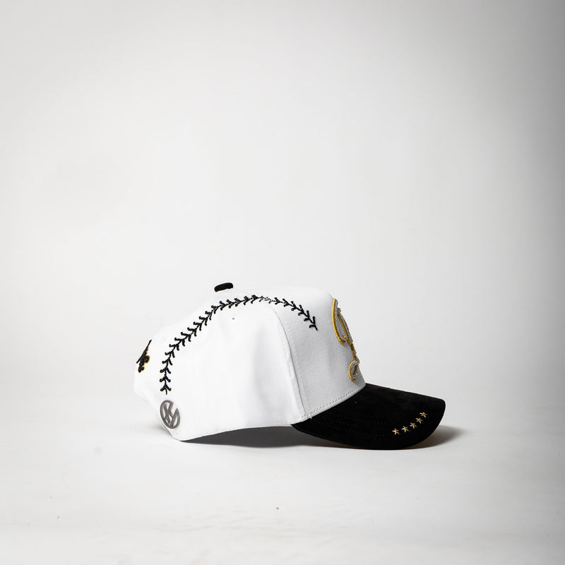 Cap Fans “ LA ” ( white/black/gold)
